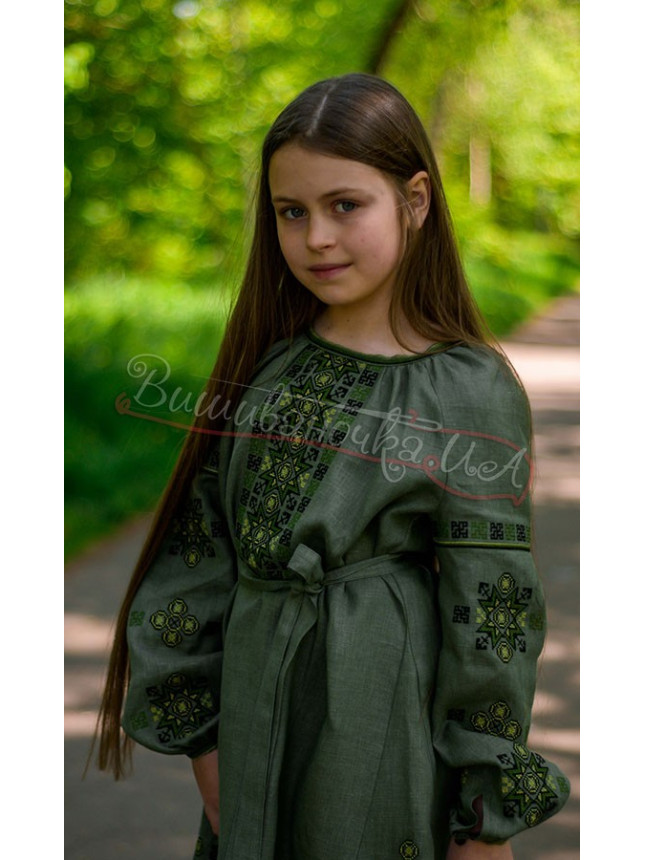 Vyshyvanka dress for a girl 4355 size 152