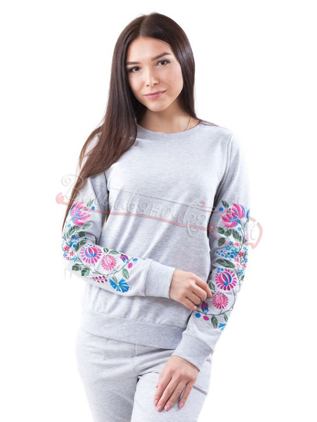 Кофта женская с вышивкой KL 083 размер S