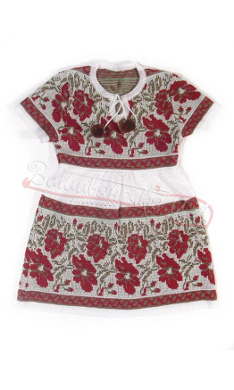 Dress for a girl, short sleeves 5819