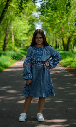 Дитяча сукня під джинс 4357