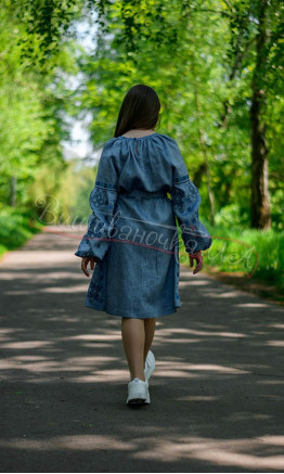 Дитяча сукня під джинс 4357