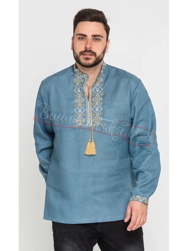 Men's vyshyvanka in linen 2007 size 50