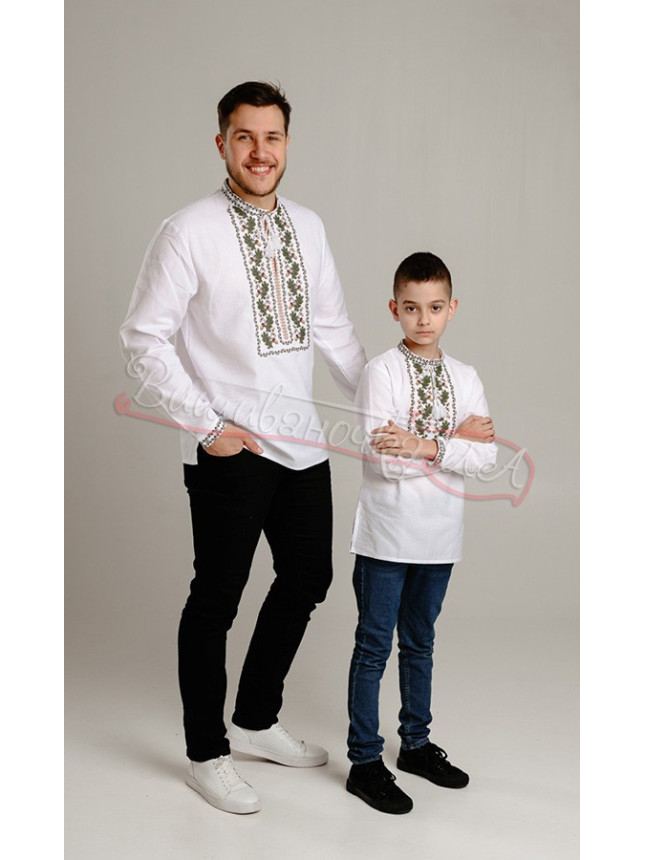 Embroidered set of shirts 7981