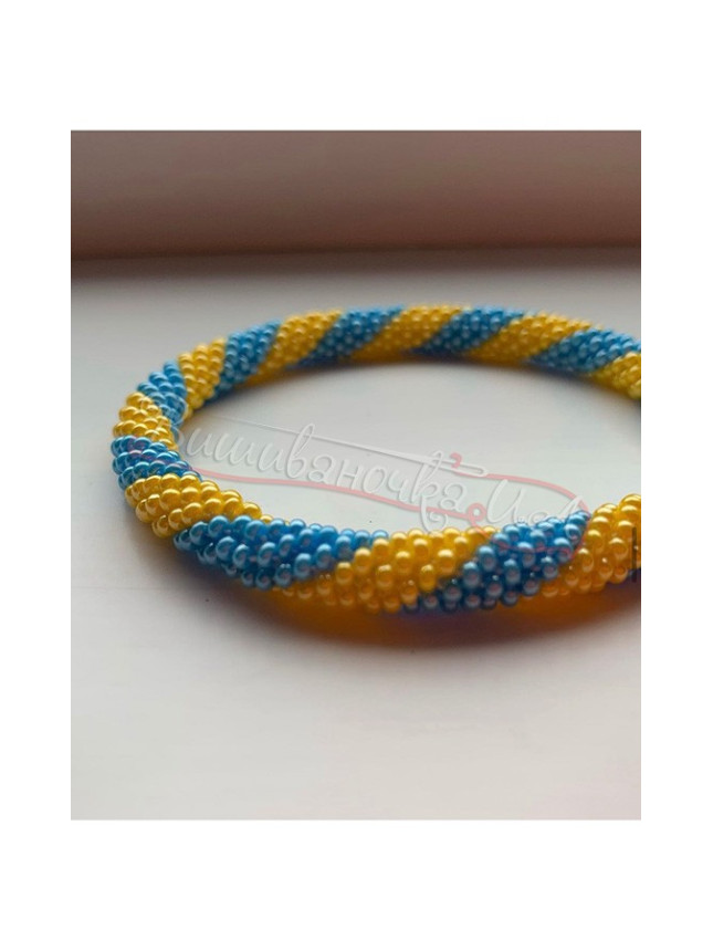 Bracelet-beaded rope necklace Д04