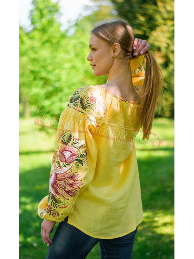 Linen women's blouse 4616 size 46