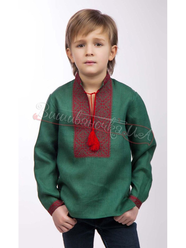 Vyshyvanka for a boy in linen 2003 size 98