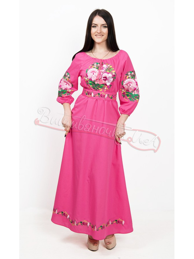 Dress with Petrykivka hand painting 7222 (7239)