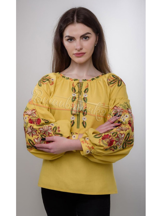 Bright women's embroidered blouse 244-1 size 46
