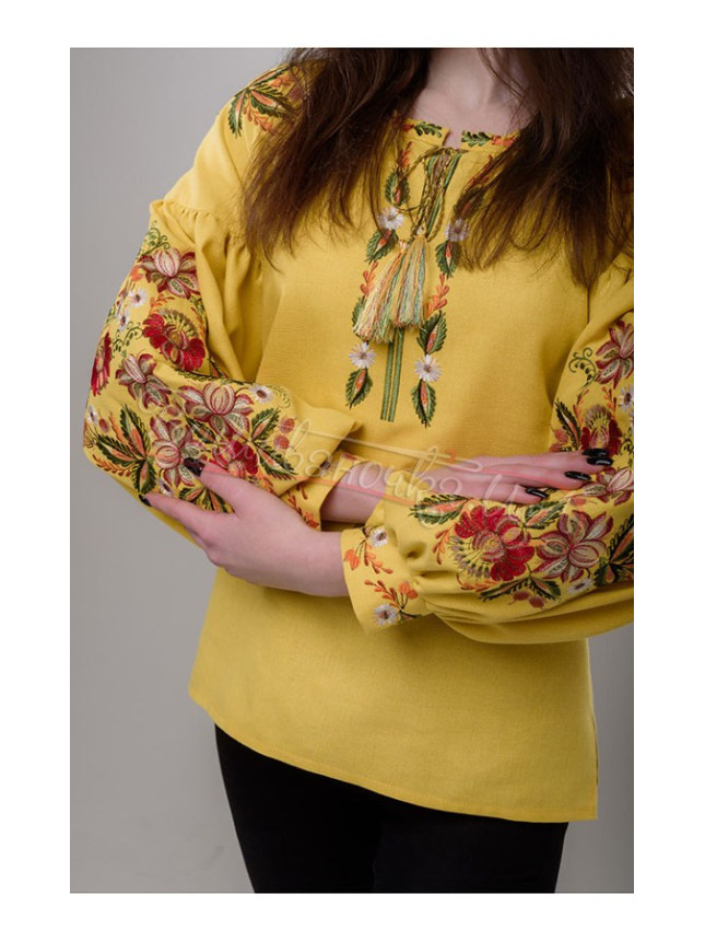 Bright women's embroidered blouse 244-1 size 46
