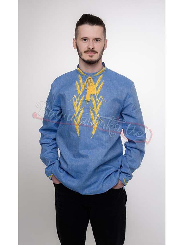 Чоловіча вишиванка з колосками 352-6