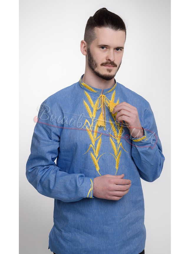 Чоловіча вишиванка з колосками 352-6