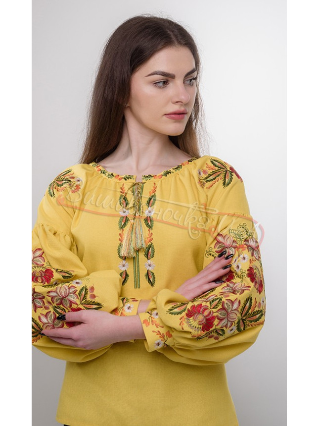 Bright women's embroidered blouse 244-1 size 46