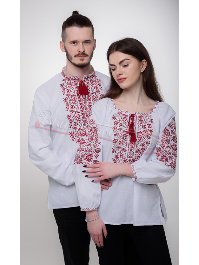 Вышиванка женская из хлопка 517-2