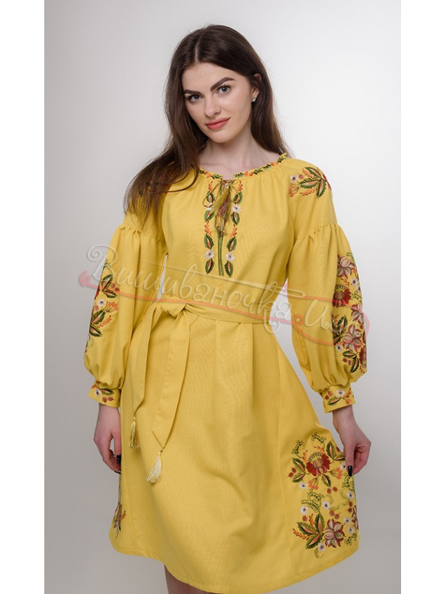 Women's dress with floral pattern 144-1