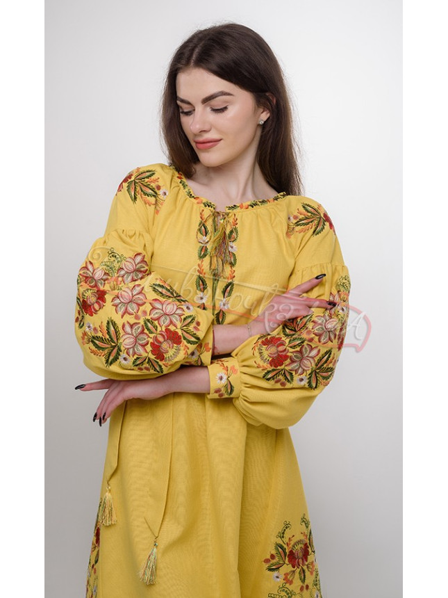 Women's dress with floral pattern 144-1