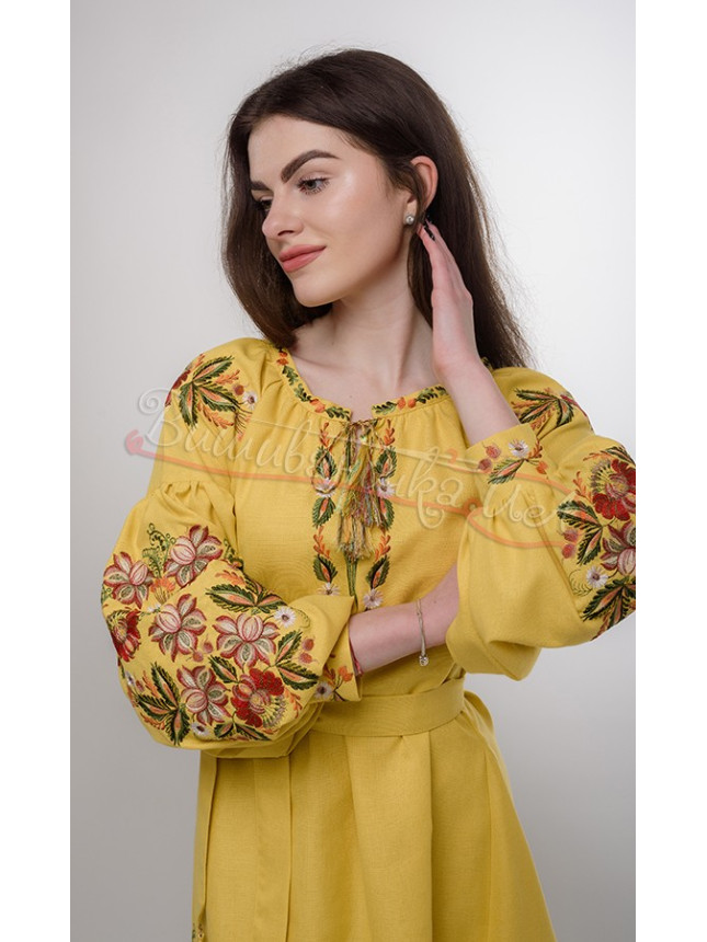 Women's dress with floral pattern 144-1