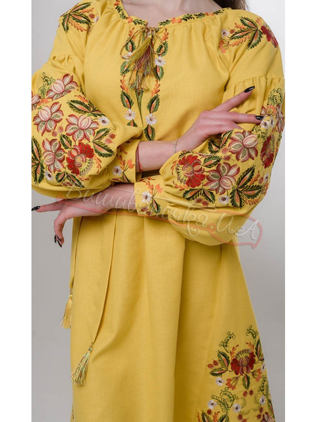 Women's dress with floral pattern 144-1