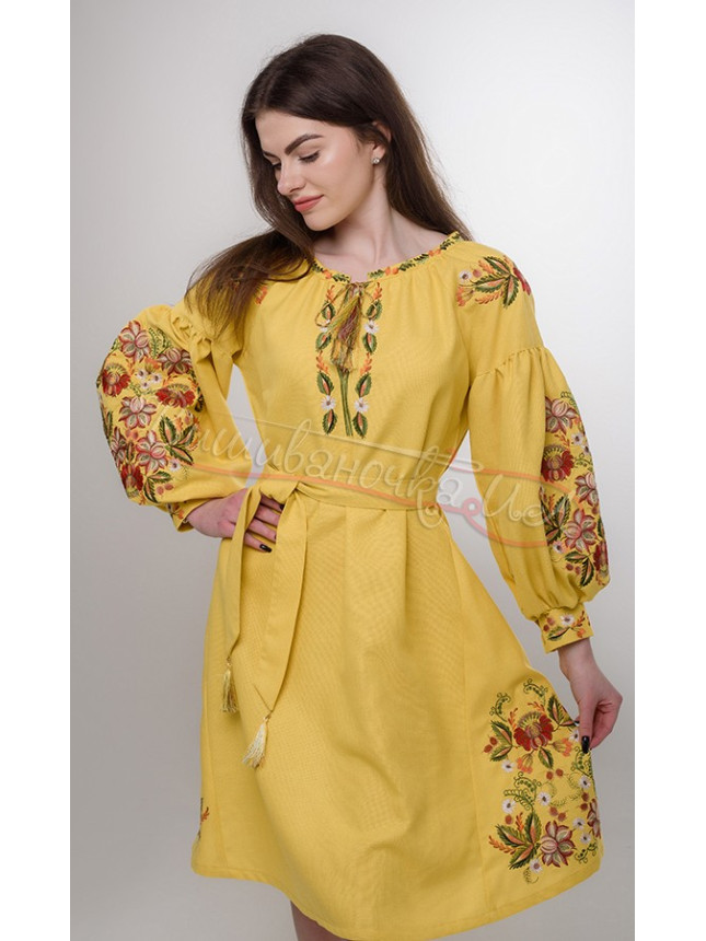 Women's dress with floral pattern 144-1