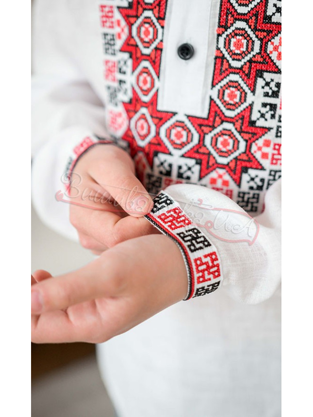 White linen shirt for a boy 4444
