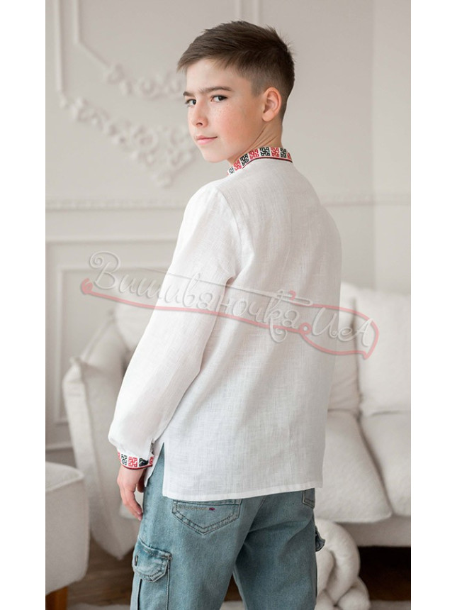White linen shirt for a boy 4444