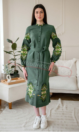 Dress-midi in green 4647