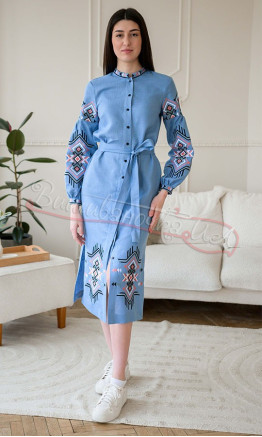 Dress in cornflower blue 4648