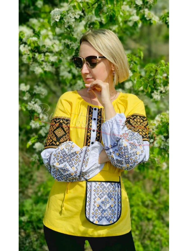 Vyshyvanka with a belt-a small bag 7250