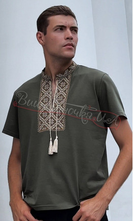 Men's T-shirt in khaki 2009