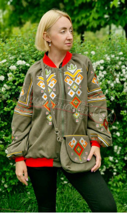 Бомбер з сумочкою 7256