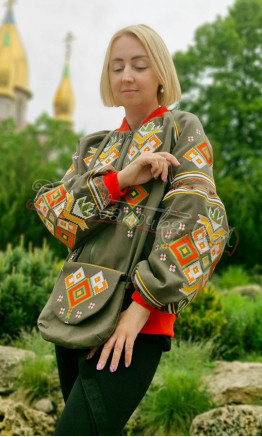Бомбер з сумочкою 7256