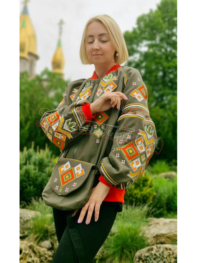 Бомбер з сумочкою 7256
