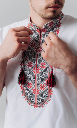 Мужская вышиванка, короткий рукав 316-2к