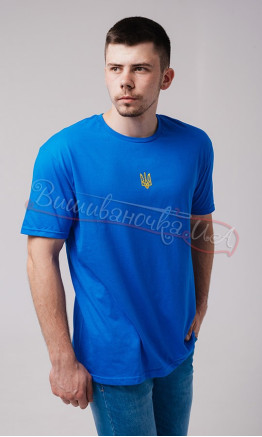 Футболка патриотическая 3007 цвет Синий