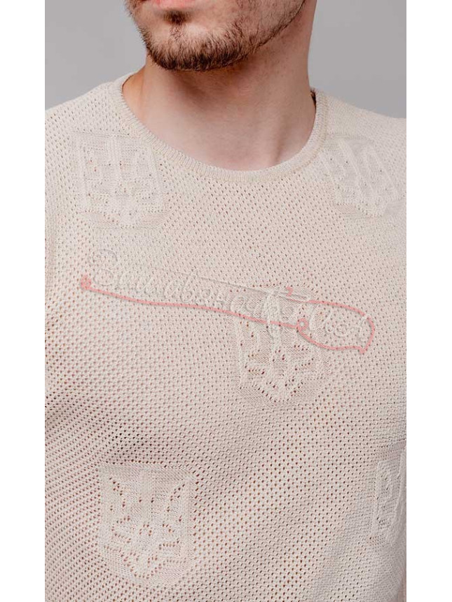 Knitted men's T-shirt 5210