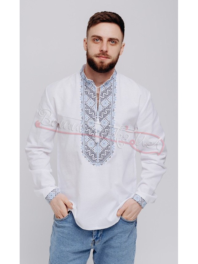 Men's vyshyvanka, embroidery in cross stitch 316-3 size 42