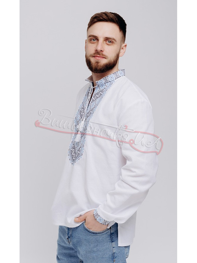Men's vyshyvanka, embroidery in cross stitch 316-3 size 42