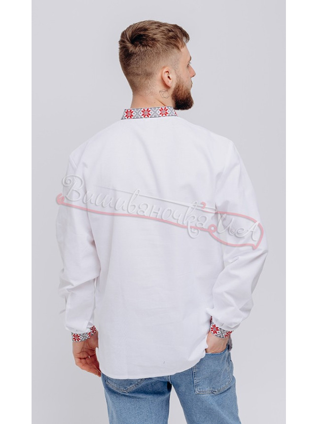 Men's embroidered shirt, cross stitch 316-2