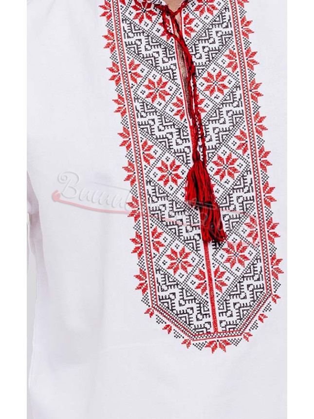 Men's embroidered shirt, cross stitch 316-2