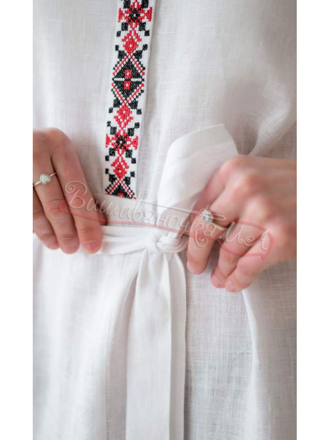 Women's dress-midi in white 4653 size 46