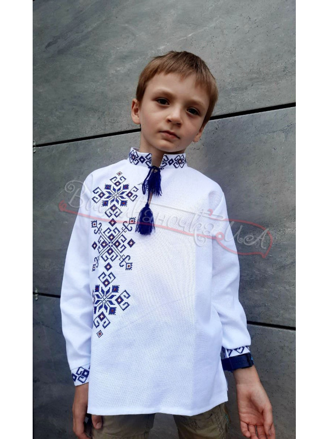 Embroidered shirt for a boy 7046-3 size 110