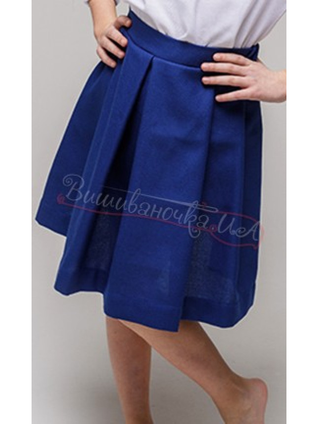 Skirt for a girl С01 colour Blue size 116-122