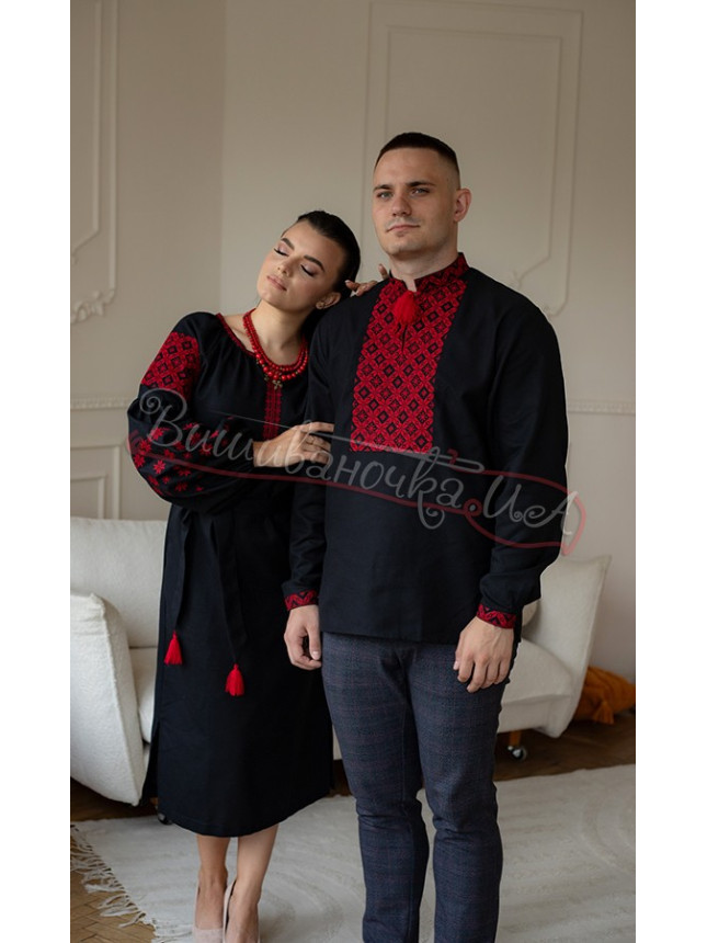 Вышитый парный комплект 7352