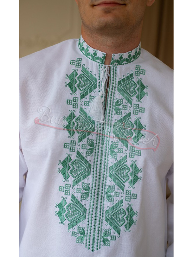 Men's vyshyvanka with jade pattern 353-5 size 42
