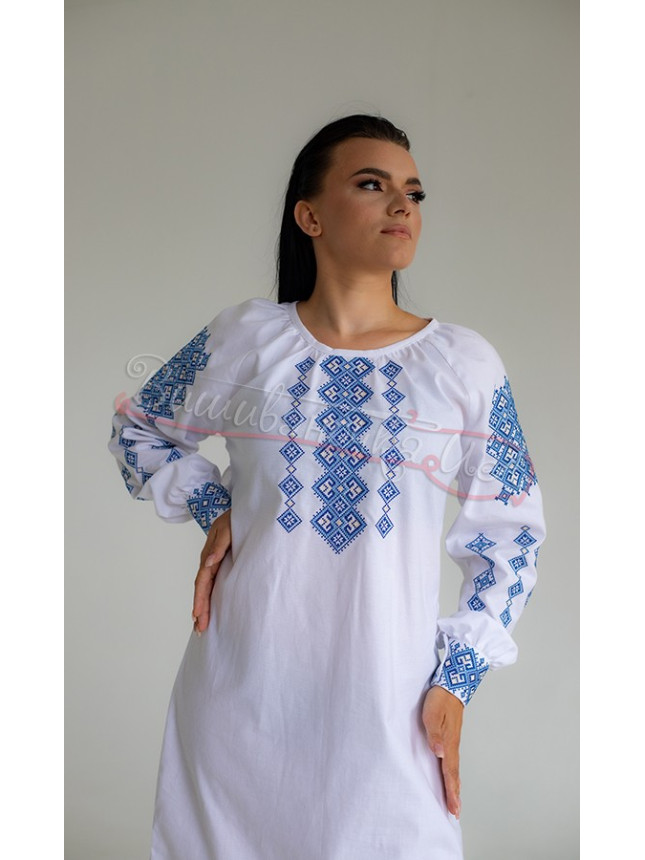 Women's dress with embroidery 1016-3 size 50