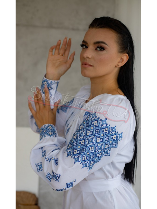 Women's dress with embroidery 1016-3 size 50