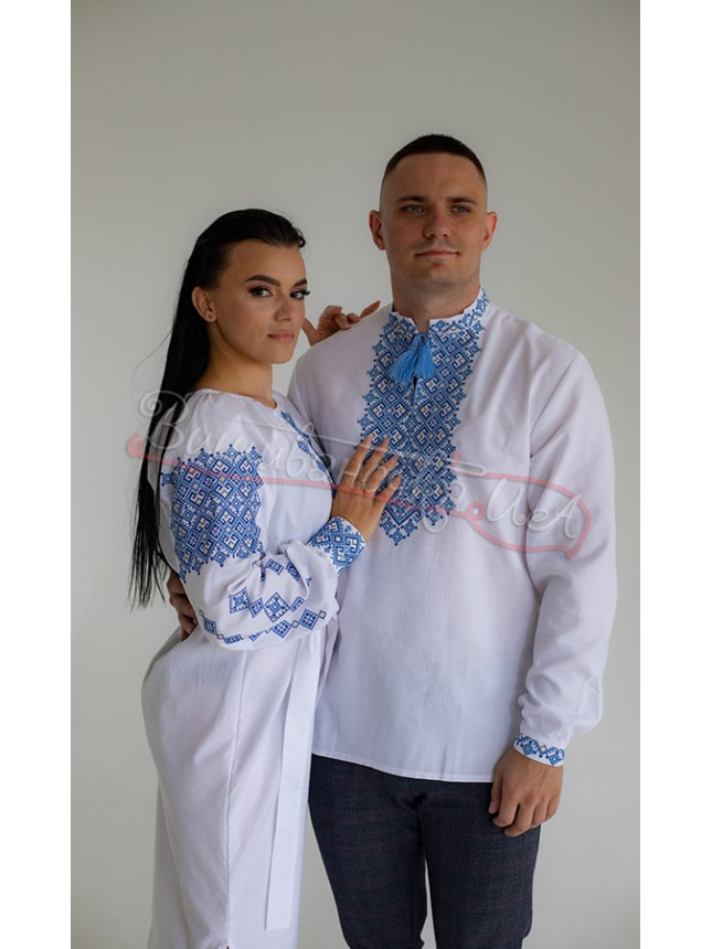 Women's dress with embroidery 1016-3 size 50