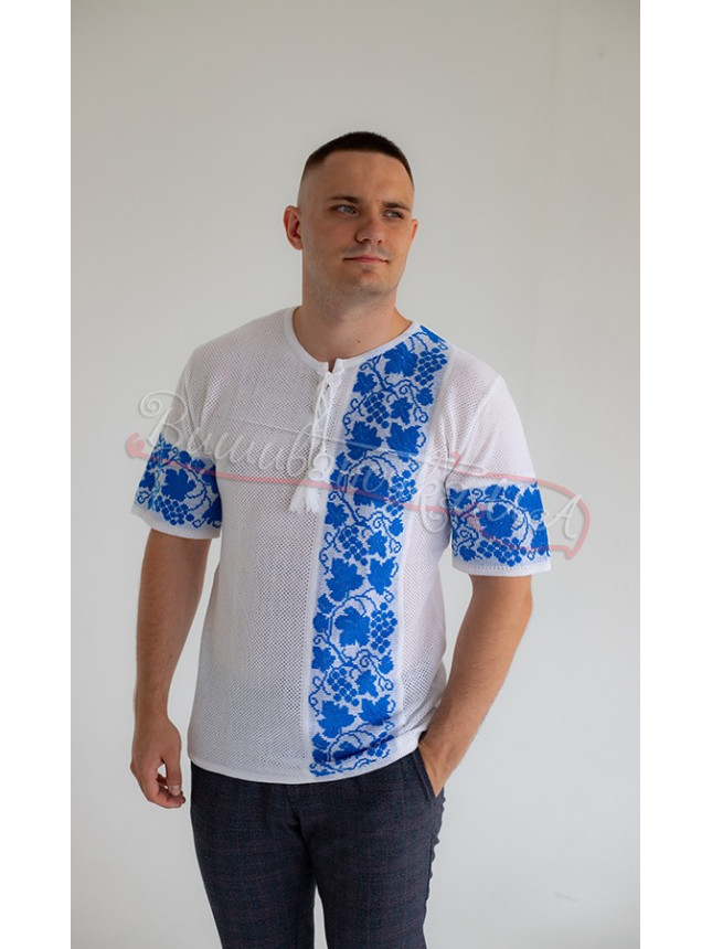 White knitted vyshyvanka 5203 size M