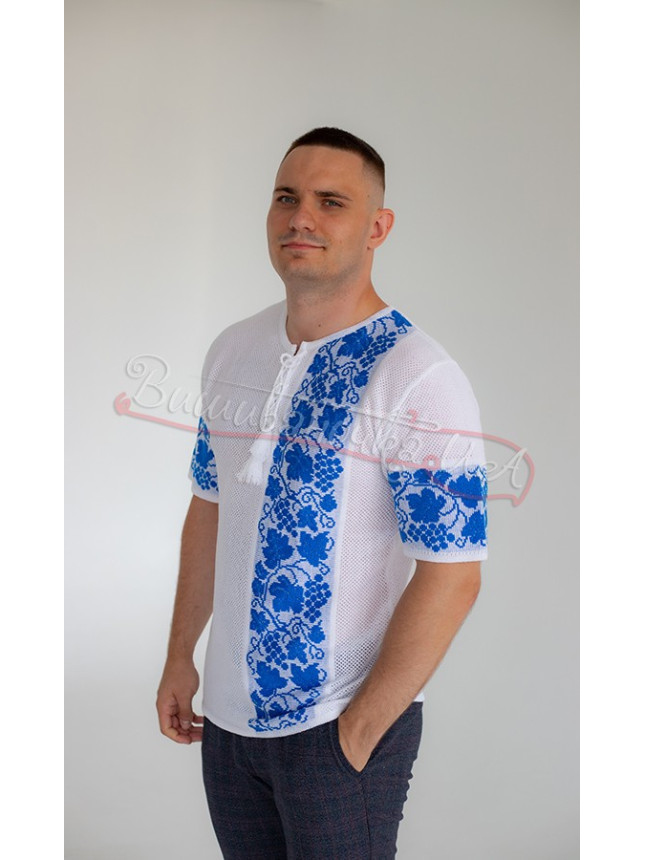 White knitted vyshyvanka 5203 size M