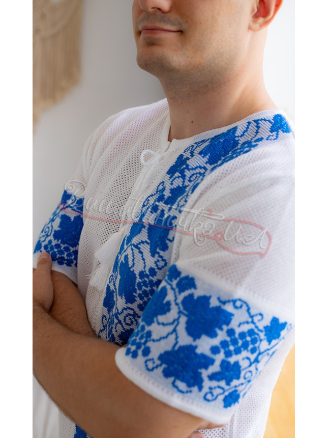 White knitted vyshyvanka 5203 size M