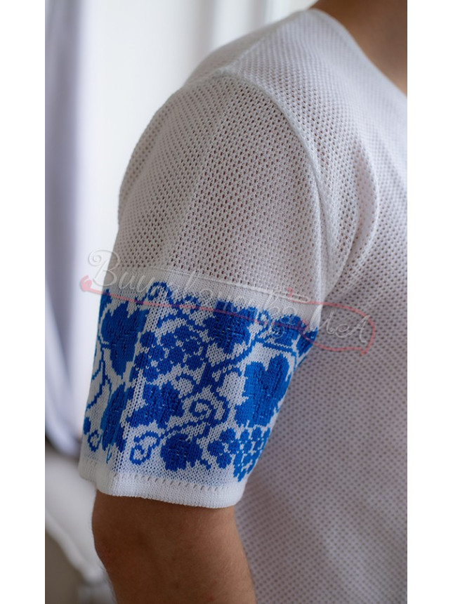 White knitted vyshyvanka 5203 size M